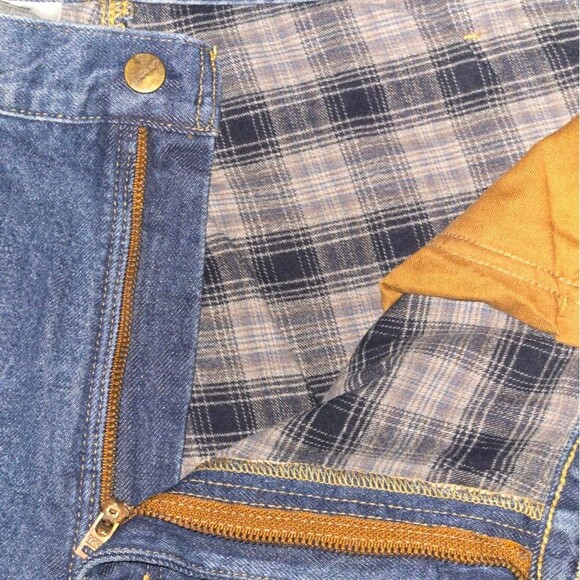Carhartt B172 Medium Wash Relaxed-Fit Straight-Leg Flannel Lined Jean Sz 42X28.5 - Picture 7 of 11